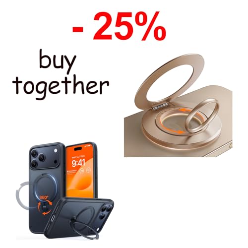TORRAS Magnetic Stand Case & Magnetic Phone Grip Ring Holder Kickstand
