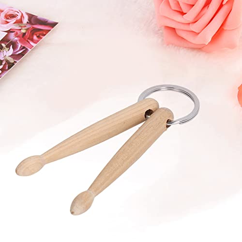 Llaveros decorativos de baqueta de madera de haya Haofy, hechos con mano de obra fina, portátil miniatura 6