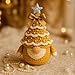 DIY Crochet Christmas Tree Gnome Kit, Christmas Gnomes Crochet Kit for Beginner in Compilation, Craft Kits with Yarn, Hook, Pearls, Ribbon and Detailed Pattern for Decor Christmas Tree (Style E)