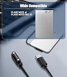 Ermorgen 3 Sztuk Kabel do Ładowania USB C, Kompatybilny z PLAUD Note Pro AI/PLAUD Note AI Voice Recorder, Przenośna Ładowarka Magnetyczna, Kabel do Ładowania 1M do Nagrywarki Głosu PLAUD Note AI