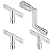 Donner Drum Keys 3-Pack with Continuous Motion Speed Key Universal Drum Tuning Key Standard Chrome With Hole