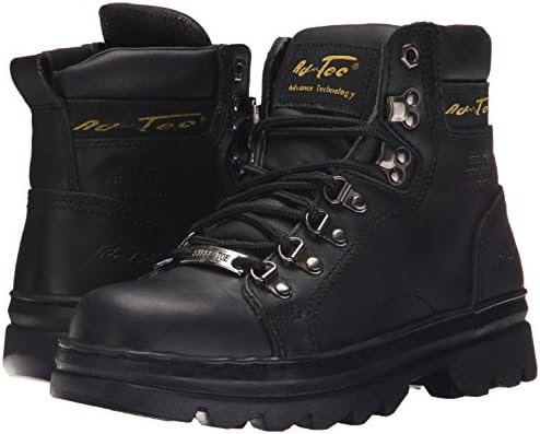 Ad Tec 6in Steel Toe Laceup Leather Work Boots for Women - Soft Padded Collar, Oil and Slip Resistant Outsole | Image 6