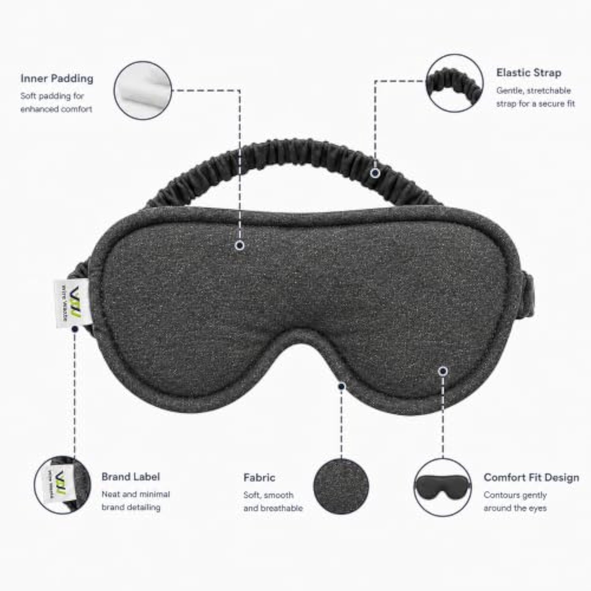 Soft Comfortable Sleep Eye Mask for Travel