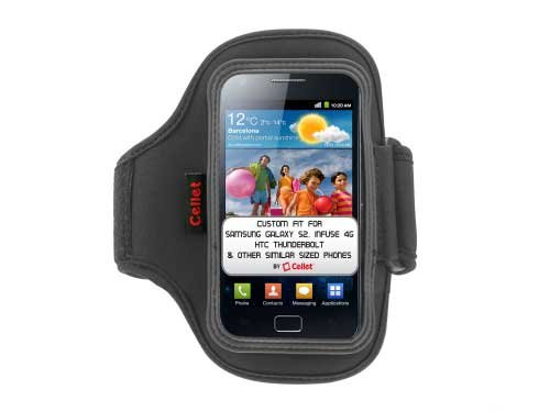 Quality Black Samsung Galaxy S Ii & S2 Armband With Sweat Resistant Lining For Samsung Galaxy S Ii & S2 Android Phone + Live Laugh Love Vangoddy Wrist Band!!! #TOP7