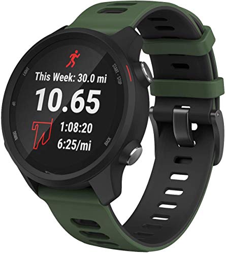 Compatible con Garmin Vivoactive 4 / Venu 2 / Forerunner 255 Soft Silicone Classic Correa de repuesto, 22mm Cover