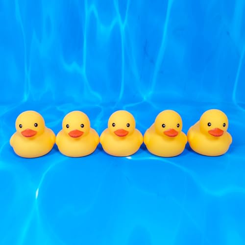 Kalafona Rubber Yellow Ducks/ Ducky No Hole Waterproof No Squeak Bath/Pool/Water Float Toy Stuffed with Sealed Plug Without Hole for Kids in Bulk