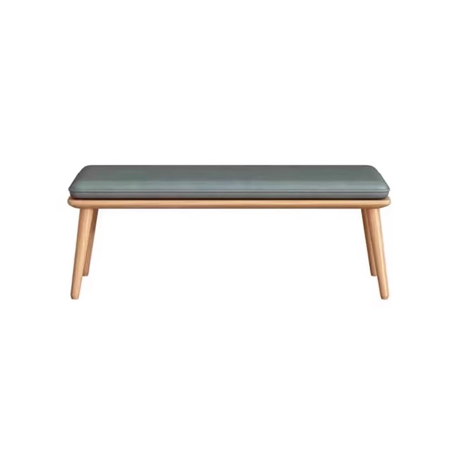 Mesa de cocina tapizada y banco de madera azul de 120 x 45 cm