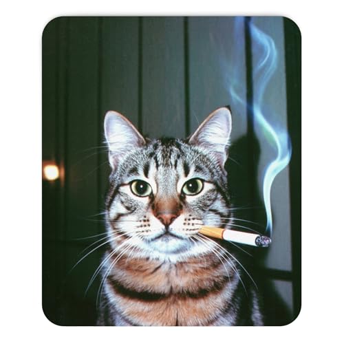 La Mejor Selección de Decoración original los mejores 10. 38 Mousepad Gato Divertido con Estilo Urbano Diseño Meme Original Alfombrilla Decorativa para Escritorio Oficina Mouse Pad Creativo