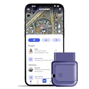 eFinder OBDII 4G LTE Cat1 GPS Tracker for Vehicles: Car Tracker with Speed Monitoring, Trip Details, Geozones, One-Year History | Tracking Devices for Cars Hidden – No Activation Fees Cancel Any Time