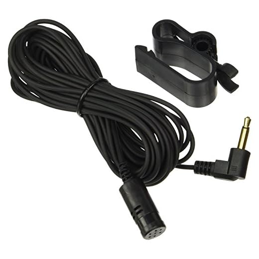 Universal for Kenwood JVC Sony Jensen Alpine Replacement Bluetooth Microphone Mic 3.5mm Jack 15ft Long Cable with Clip Mount for All BT Enabled Radios