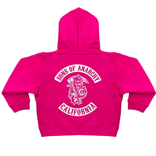 DPX-1 Meisjes Baby/Kids Zonen van Anarchie Hoodie (6 Maanden - 6 Jaar) Redwood Originele Jax Teller Samcro