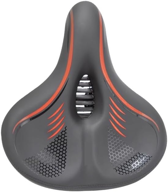 Oversized Bike Seat for Men & Women Comfort - Wide Soft Cushion Bicycle Comfortable Replacement - Large Padded