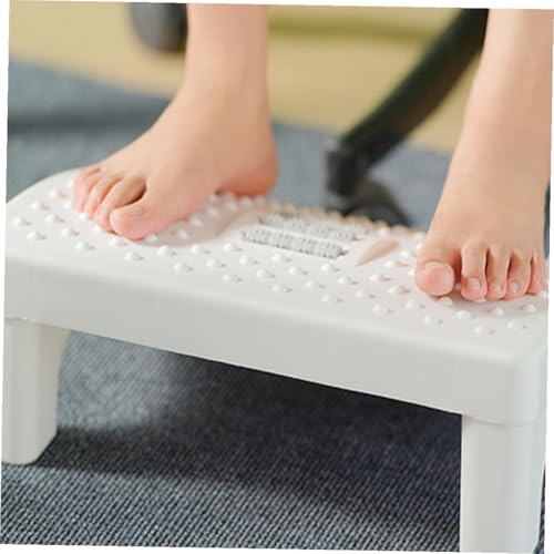 Tabouret de repos ergonomique blanc compact pour le bureau