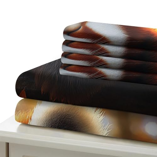 Housse de Couette Panda Roux Endormi 140x200 Imprimé 3D Microfibre - 7
