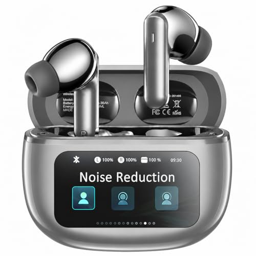 Wireless Earbuds, Ear Buds Active Noise Cancelling with Charging Case, 6.0 Bluetooth Earbuds with AI...