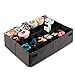 MIFXIN Underwear Socks Storage Organizer Drawer Divider 30 Cell Foldable Closet Drawer Organizer Storage Box Bin for Socks Bras Underwear Ties with Dust/Moisture Proof Cover (Black)