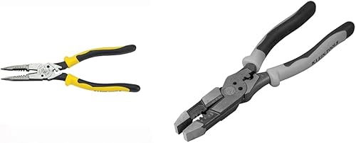Klein Tools Paquete de alicates de punta de aguja J207-8CR y alicates multiherramienta J215-8CR