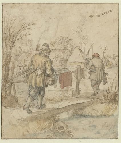 Tableaux peinture sur toile Retour des chasseurs Hendrick Avercamp 60x90cm