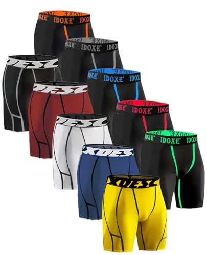 10pcs Random Boxer Briefs Comfy Men's Comfortable Slim Shaping Underwear No Fly Style