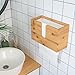 NATURE SUPPLIES Bamboo Paper Towel Dispenser for Bathroom and Kitchen, Wall Mount or Countertop Holder for Multifold, C-Fold, Z-Fold, Tri-Fold Hand Towels, Commercial Use, for Home or Office