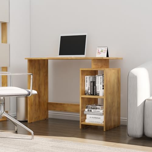 Image of Bniture Wooden Study Table for Home | Engineered Wood Laptop Study Table with Book Shelf | Multi Purpose Office Desk for Laptop, Computer, Writing & Study | Workstation for Home & Office | Giant Wood
