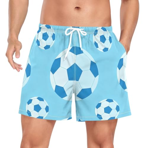 Pantalones cortos de natación bañador hombre secado rápido Copa del Mundo 2026 azul