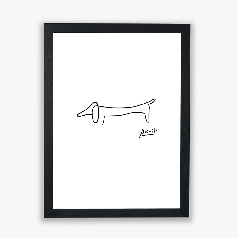 Póster de Pablo Picasso, lámina de arte de perro salchicha para decoración grande