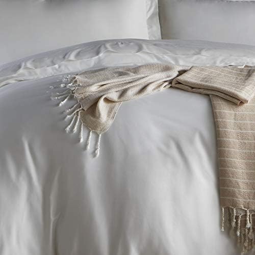 100% Bamboo Bed Linen - Luxury Pillowcases - Housewife Style (Set of 2) (Natural White)