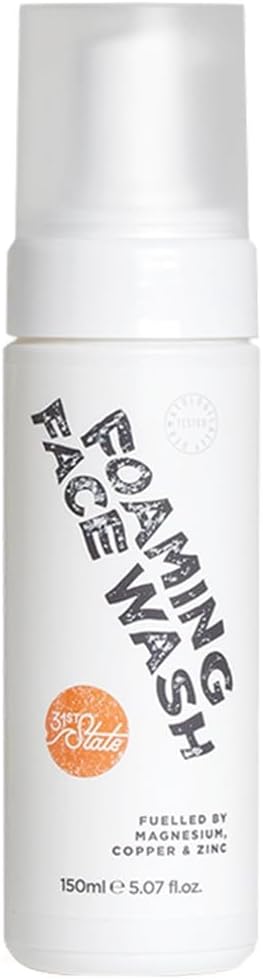 31st State Foaming Face Wash For Teenage Boys. Cleans + Conditions Skin, Non-Drying - pH Balanced for Daily Use - Vegan, Gluten-Free, Paraben-Free and SLS/SLES-Free - 150ml