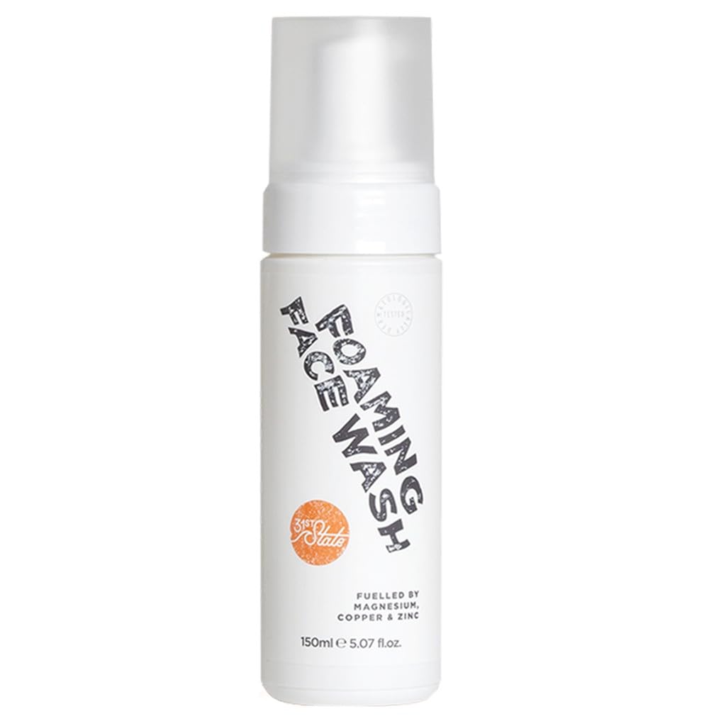31st State Foaming Face Wash - Cleans + Conditions Skin, Non-Drying - pH Balanced for Daily Use - Vegan, Gluten-Free, Paraben-Free and SLS/SLES-Free - 150ml