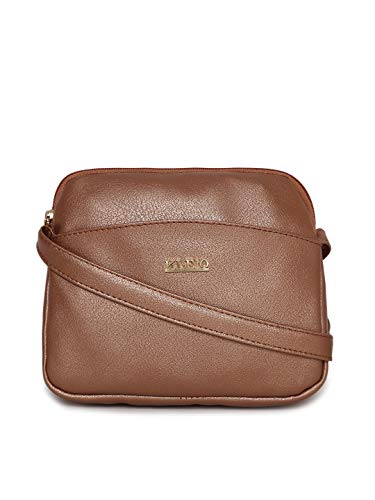 Image of KLEIO Crossbody Bag for Women | Elegant Sling Bag for Girls with Polyester Lining & Zip Closure to Carry Phone, Wallet, Makeup | Suitable for College, Parties & Travel