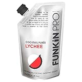 Funkin Lychee Puree | Real Fruit, Simple Ingredient, Natural Mixer for Cocktails, Drinks, Smoothies | Vegan, Non-GMO, Gluten-Free (2.2 lbs)