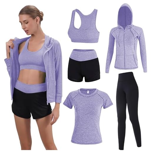 Workout Sets for Women 5 PCS Inmarces Yoga Outfits Activewear Tracksuit Sets