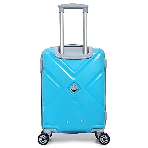 Image of Polypropylene 360 Degree Small Suitcase /Cabin-Luggage / 20 inch inch /Size 55 cm /Hard-Sided Luggage Trolley Bag /Model-X /Colour Green / 360 Rotating / 8 Wheels /Brand : Trumpkin