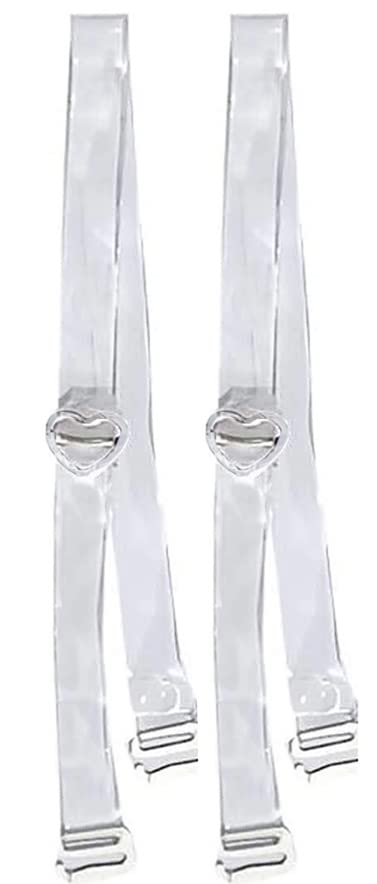 � Women's Silicone Transparent Adjustable Detachable Bra Straps comfortable wear free size (2)-image-43