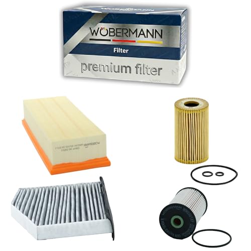 Wöbermann Filter Service Kit for VW Jetta (2011-2015) – 1.6L TDI Diesel – 4-Piece Kit (CAY)