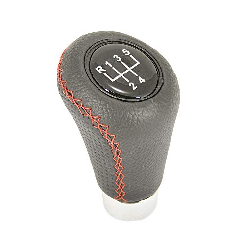 Autohobby 2342 Pommeau de levier de vitesse en cuir synthétique Noir