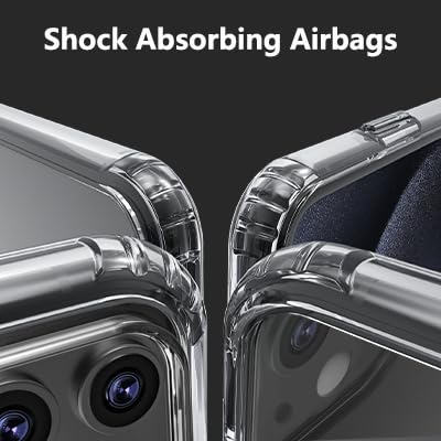 Image of ONES iPhone 11 HD Clear Slim Hard Case『Shockproof Airbag』『Raised Edges Protect Camera Screen』 [ Non-Yellow ] [ Anti-Slip ] PC + TPU Hybrid Protective Transparent Silicone Cover for Apple 6.1 inch