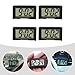 4 Pcs Car Digital Clock for Jeep Compass 2017-2024 2025, Mini Stick On Dashboard Electronic Meter Automotive Timepiece Battery Operated Vehicle Watch