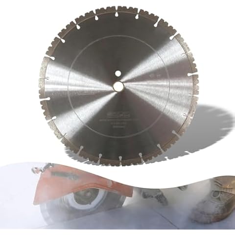14 Inch Diamond Blade, Concrete Masonry Diamond Saw Blade,High Efficiency Dry Wet Cutting Cement Blade Working with Stone Block Pavers Masonry Concrete Granite (1) Cover