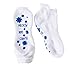 Labor and Delivery Non Skid Socks by Baby Be Mine Maternity, Ready Set Push, Blue, 6-10