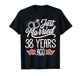 Photo Gallery 38th wedding anniversary design - 38 years marriage matching maglietta Photo Gallery 38th wedding anniversary design - 38 years marriage matching maglietta