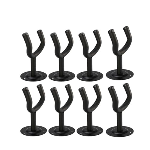 ERINGOGO 8pcs Guitar Hangers Round Shape Wall Mounted Hooks for All Guitars Instruments Easy Install for Home Studio Retail Display
