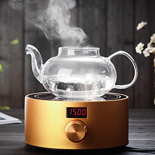 Jusalpha COMINHKPR119841 ® 11 Pc-Glass Filtering Tea Maker Teapot With A Warmer And 6 Tea Cups Set  thumb #6