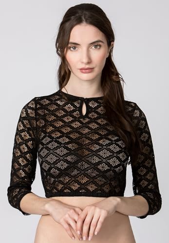 Stockerpoint Damen Holly Dirndlbluse, schwarz, 38