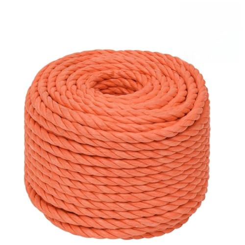 All Purpose Bondage Cord Exercise Training String,Work Rope Orange 10 mm 50 m Polypropylene,Use for Garden Home DIY Crafting Decoration,Widely Use