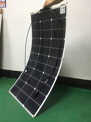 Panel solar 100W 12V monocristalino ultra ligero y flexible para superficies curvas 4