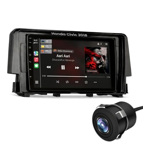 Image of Modorwy Honda Civic 2016+ Original QLED 9 inch Zlink Car Android Stereo | OS 13 | 2GB+32GB | Display Support Wireless Car Play & Android Auto | incl. AHD Rear Camera & Frame Compatible