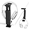 Kosker Headphone Stand Under-Desk or Headset Holder Above-Desk, Headphone Hanger & Headset Hook Under Desk Mount with Spring Clamp & Height Adjustable & Cable Clip for Gaming Gift Accessories