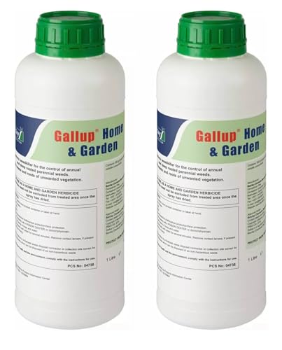 2L Gallup Home & Garden - SUPER STRENGTH 360g Glyphosate Weedkiller Effective on Annual Perennial Grass, Broad Leaved Weeds (MOST EFFECTIVE WEEDKILLER TOTAL WEEDKILLER)